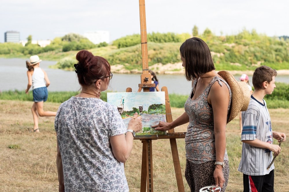 Kūrybiškumas festivalyje "Piešiame Nemuną".