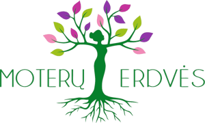 Moterų erdvės logo.